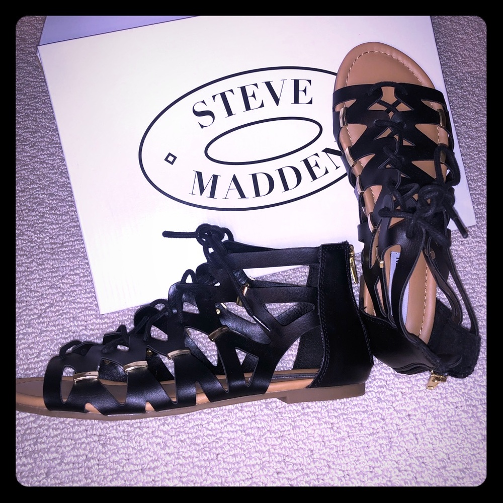 Steve Madden Karisi Sandals - New Size 7.5 Black